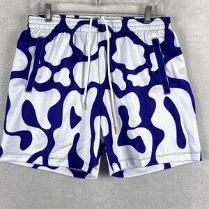 Sago Studio Shorts Men M 93/94 Blue White Mesh Basketball Streetwear OG LA